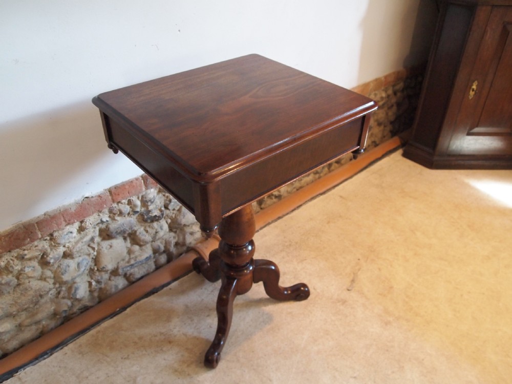 Table hall lamp side console Victorian Mahogany c1860