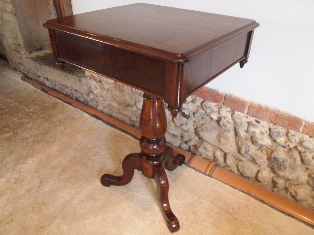 Table hall lamp side console Victorian Mahogany c1860 View V