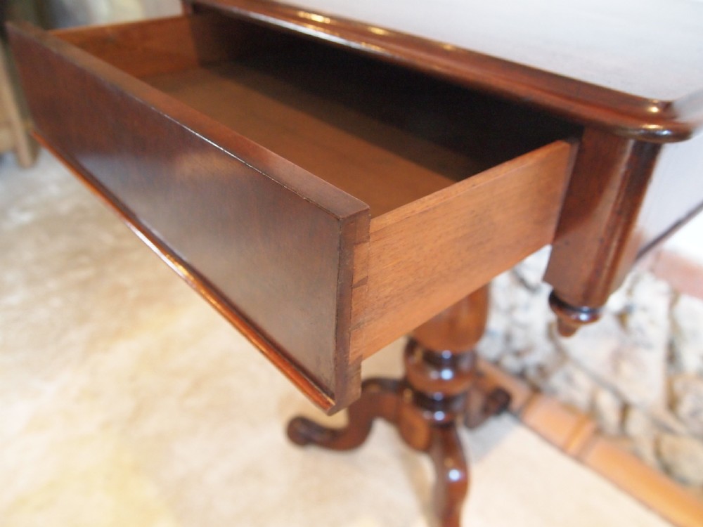 Table hall lamp side console Victorian Mahogany c1860 View VII