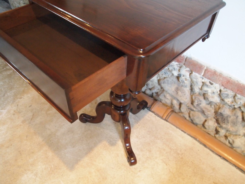 Table hall lamp side console Victorian Mahogany c1860 View VIII