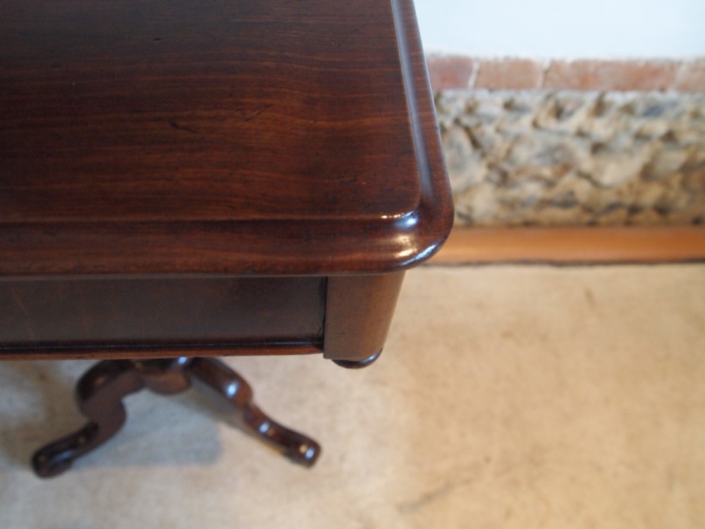 Table hall lamp side console Victorian Mahogany c1860 View IX