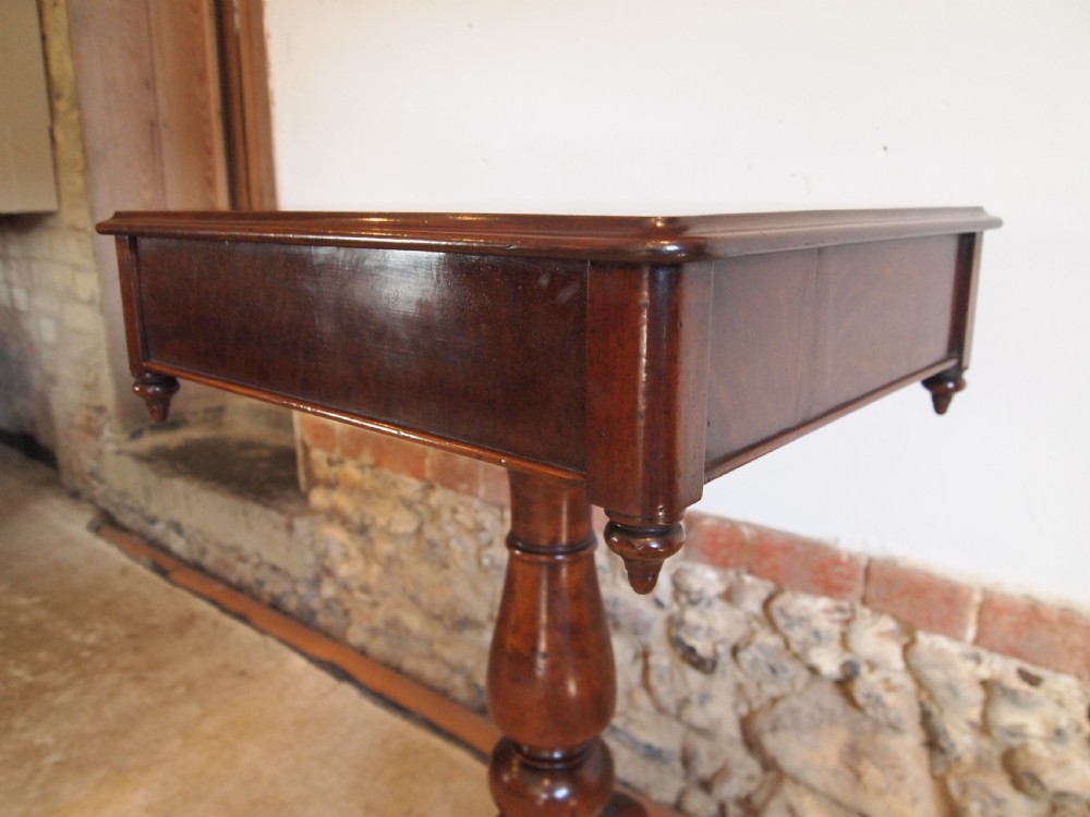 Table hall lamp side console Victorian Mahogany c1860 View X