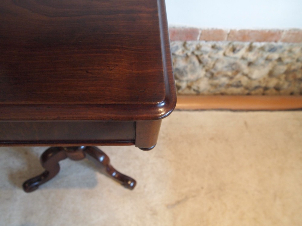 Table hall lamp side console Victorian Mahogany c1860 View XI