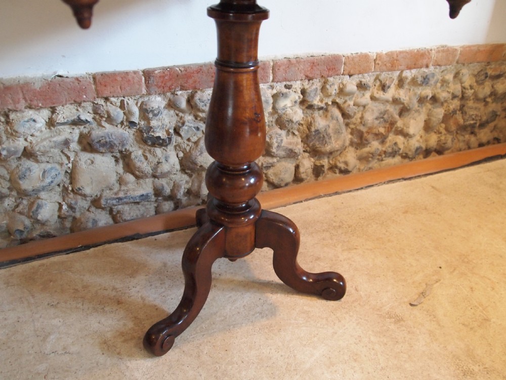 Table hall lamp side console Victorian Mahogany c1860 View XII