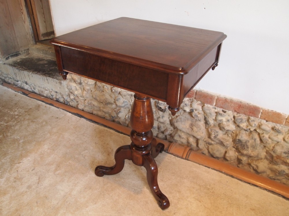 Table hall lamp side console Victorian Mahogany c1860 View XIII