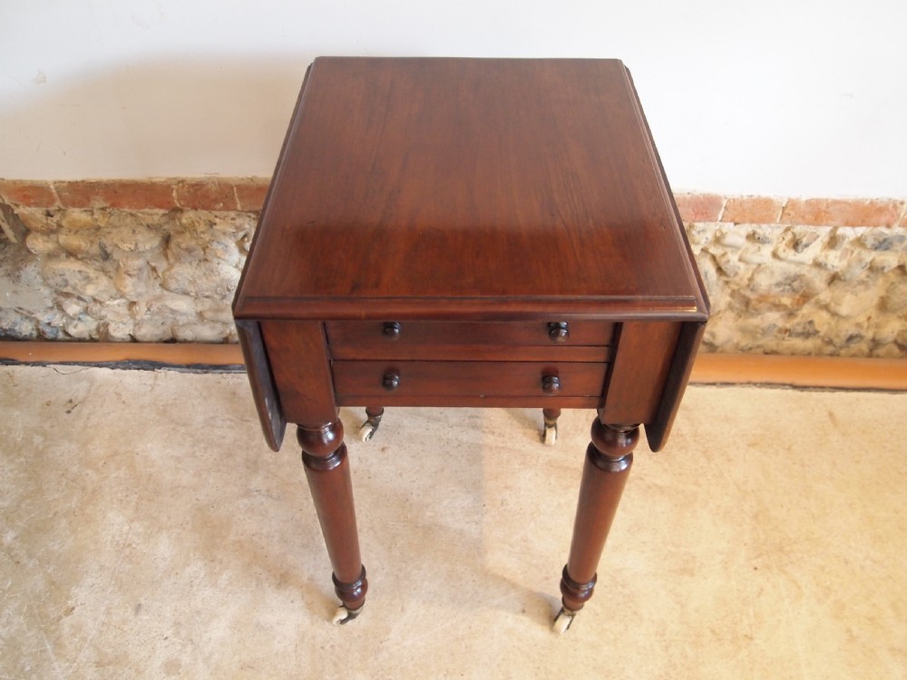 Table hall lamp console work Victorian Mahogany c1840 View IV