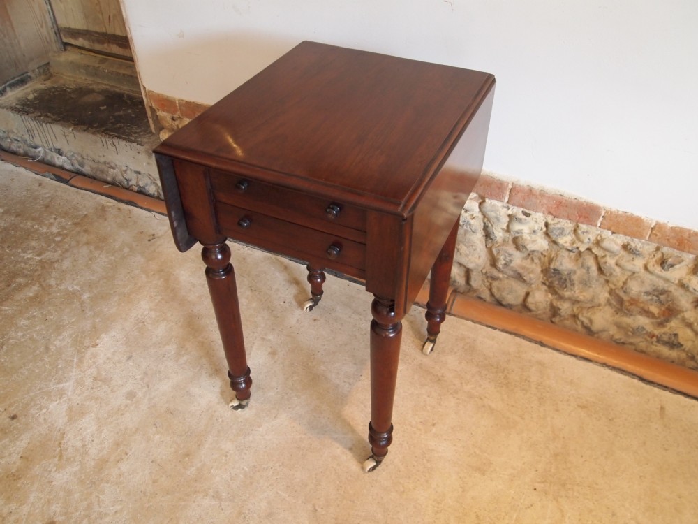 Table hall lamp console work Victorian Mahogany c1840 View V