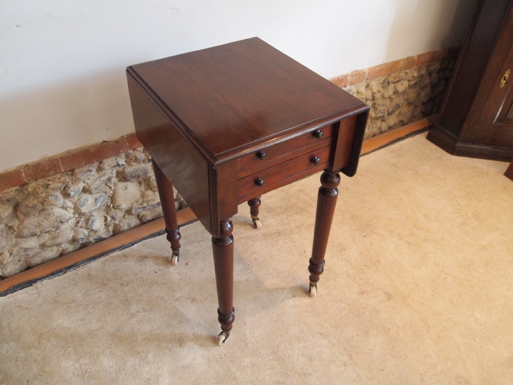 Table hall lamp console work Victorian Mahogany c1840 View VI