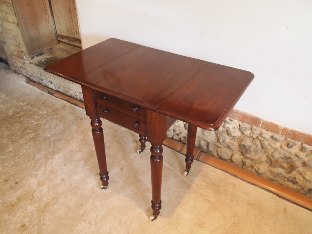 Table hall lamp console work Victorian Mahogany c1840 View VII