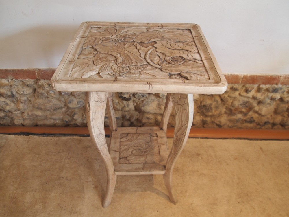 Table Liberty & Co Japanese aesthetic Beech c1913 View IV