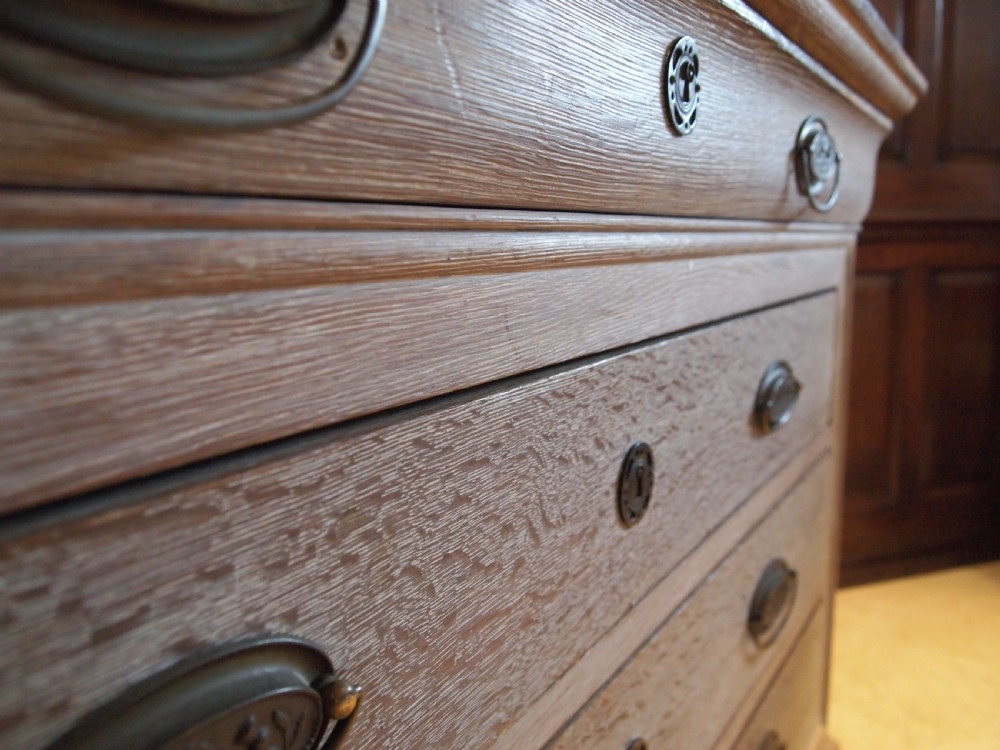 Chest of drawers French Limed Oak c1850 View VIII