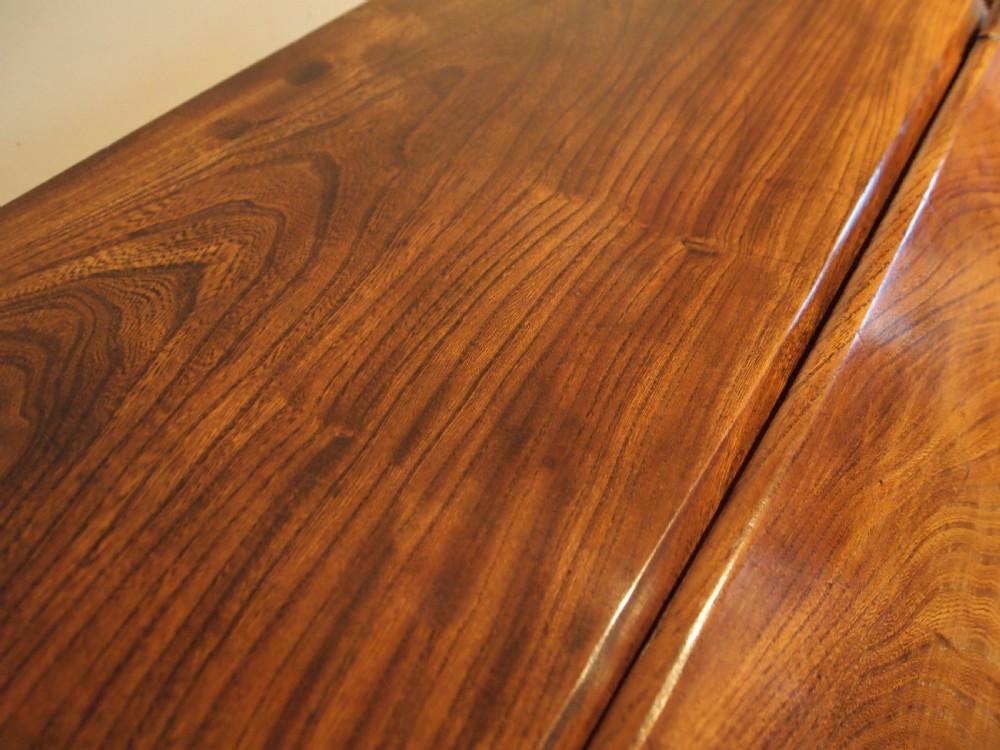 Bureau desk rare solid Elm George III c1800 View IV