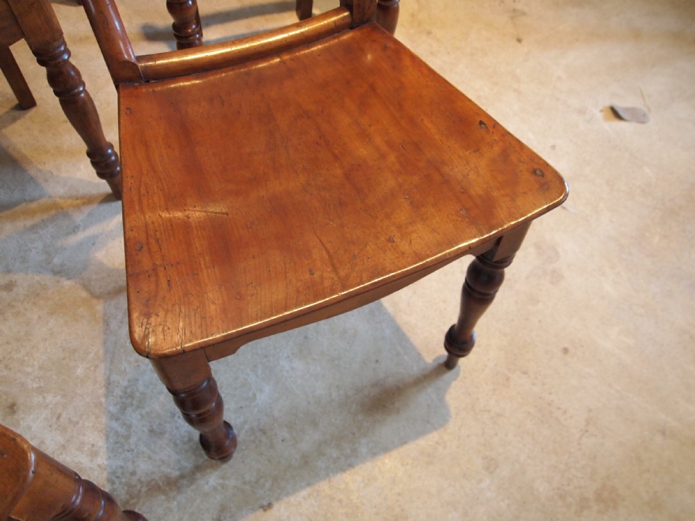 Chairs rare set of 8 Essex bar back kitchen chairs J R Bedwell Colchester c1830 View X