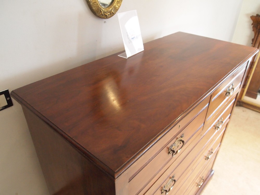 Chest of drawers Arts and Crafts Edwardian Walnut and Ash c1900 View VII