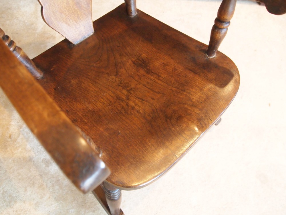 Chair Rocking chair child's Victorian Windsor c1880 View III