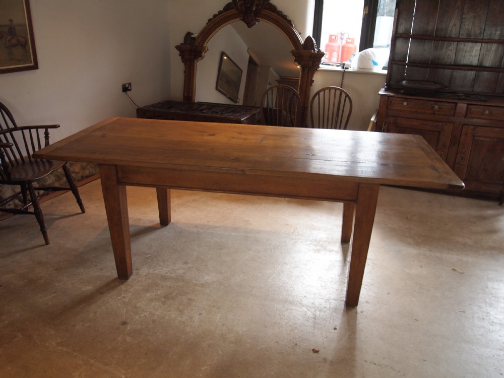 Table Edwardian Oak refectory farmhouse dining c1910 View IX
