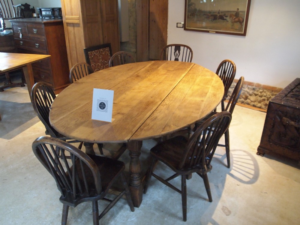 Table Oak Wake or Hunt table dining farmhouse refectory c1930 View III