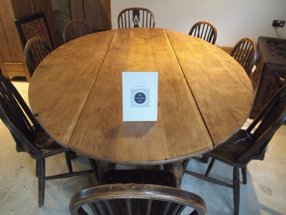 Table Oak Wake or Hunt table dining farmhouse refectory c1930 View XIII
