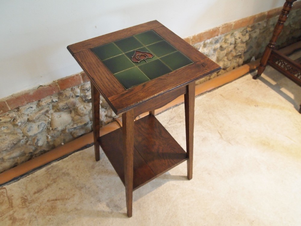 Table Arts and Crafts Liberty style Oak c1900 View V