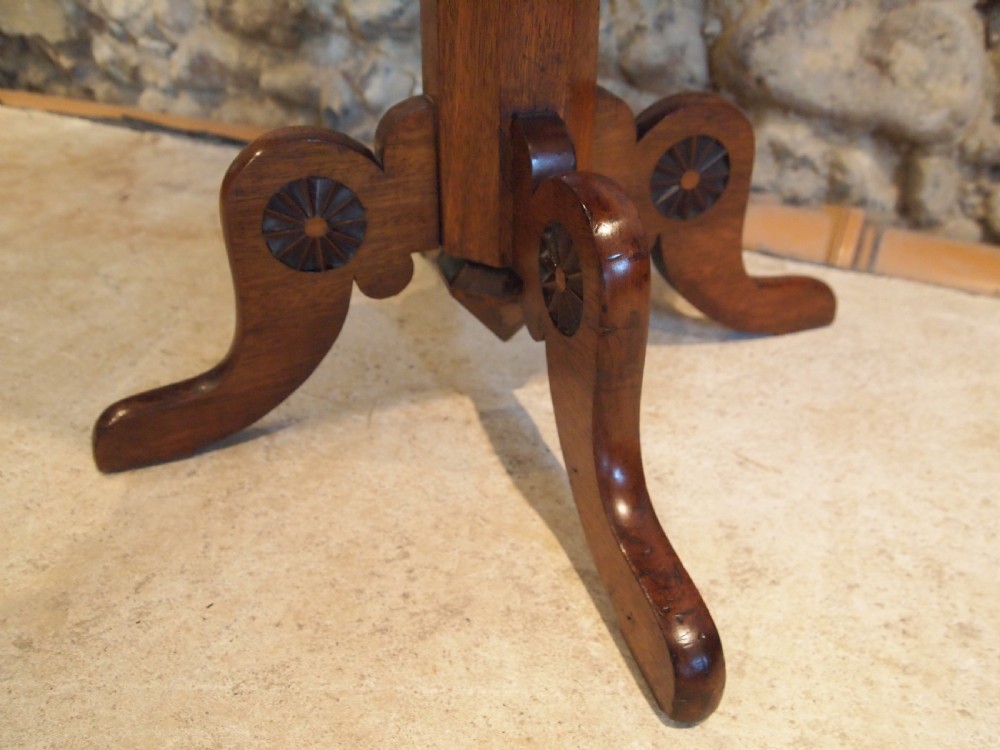 Table outstanding marquetry specimen wood Victorian c1840 View IX