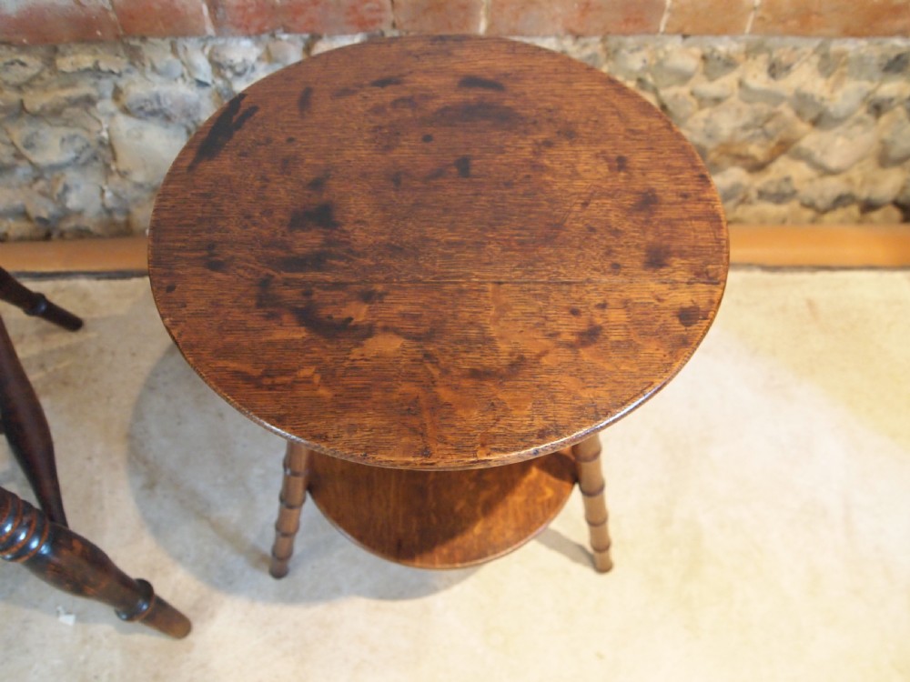 Table lamp side wine George IV Oak Regency c1820 View VIII