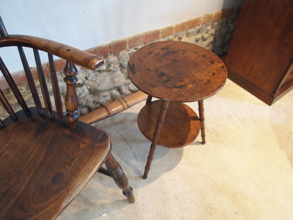 Table lamp side wine George IV Oak Regency c1820 View X