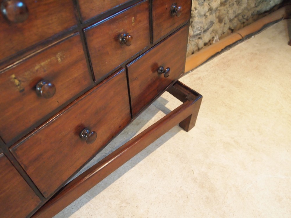 Chest of drawers Victorian apothecary chemist Mahogany c1880 View V