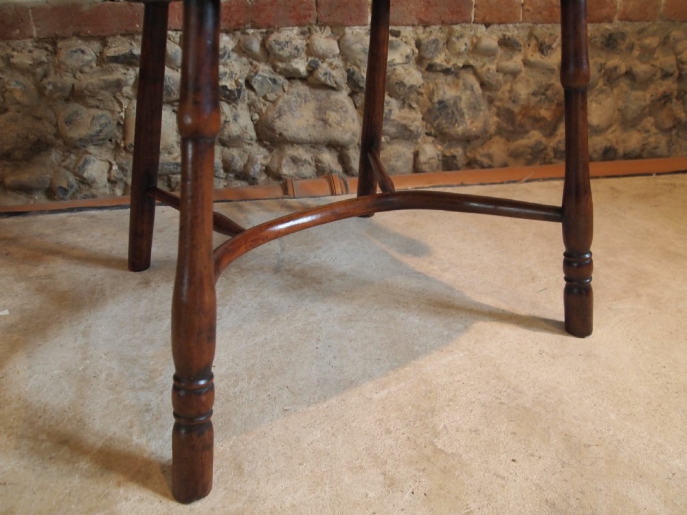 Chair rare Windsor provincial George III Yew and Elm c1790 View XIII