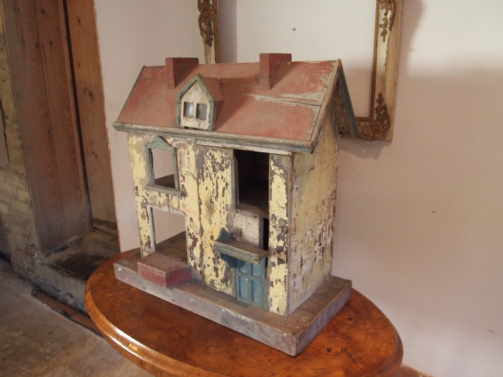 Folk Art Victorian dolls house original paint c1880 View XI