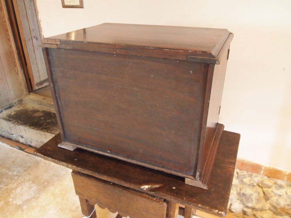 Coin or medal collectors cabinet rare Victorian Mahogany c1880 View VIII