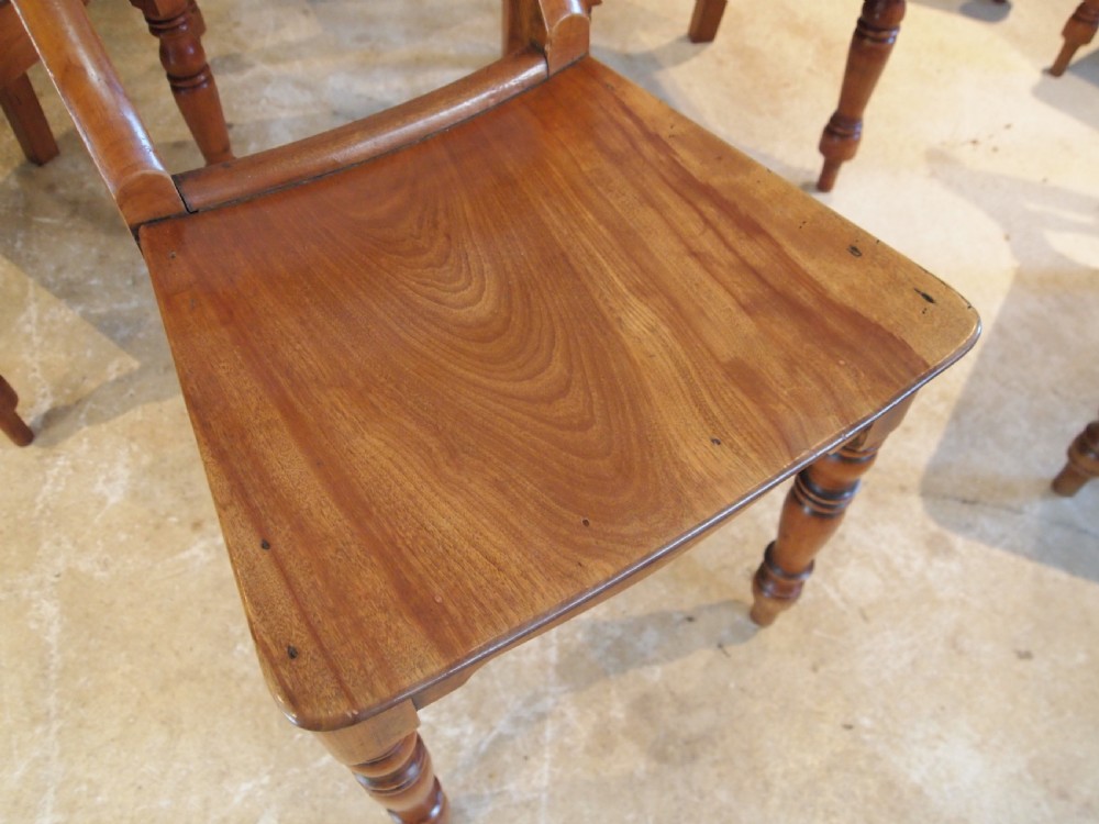 Chairs set of 8 Essex bar back kitchen c1830 View III