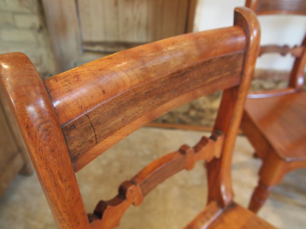 Chairs set of 8 Essex bar back kitchen c1830 View VI