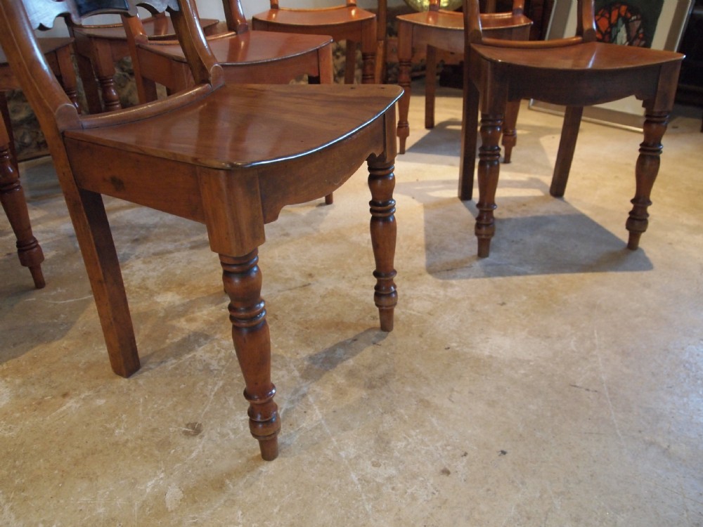 Chairs set of 8 Essex bar back kitchen c1830 View VIII