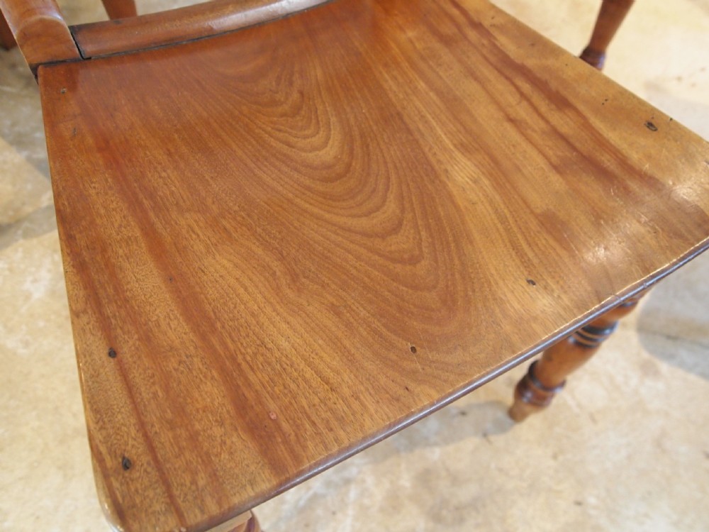 Chairs set of 8 Essex bar back kitchen c1830 View IX