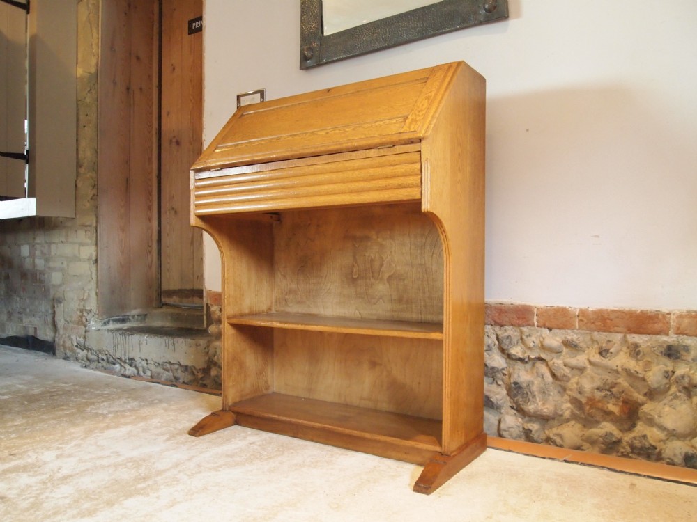 Bureau bookcase rare Art Deco Oak desk c1930