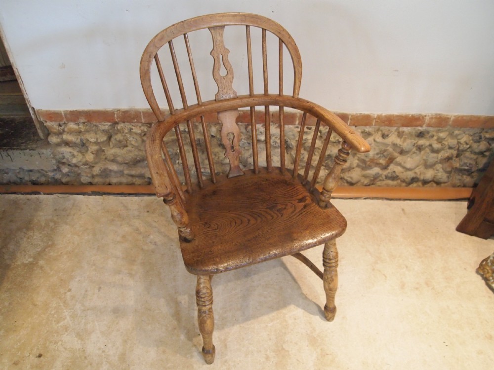 Chair George IV Windsor Ash and Elm armchair c1825 View XIII