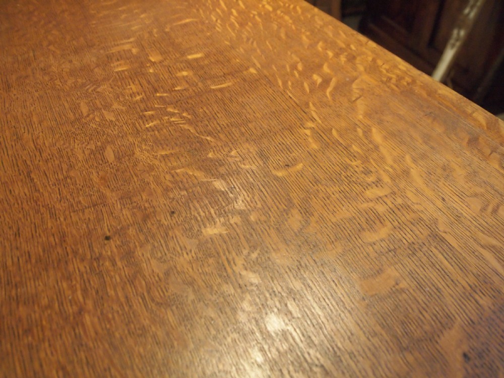 Table stunning Arts and Crafts Oak refectory dining farmhouse c1900 View VII