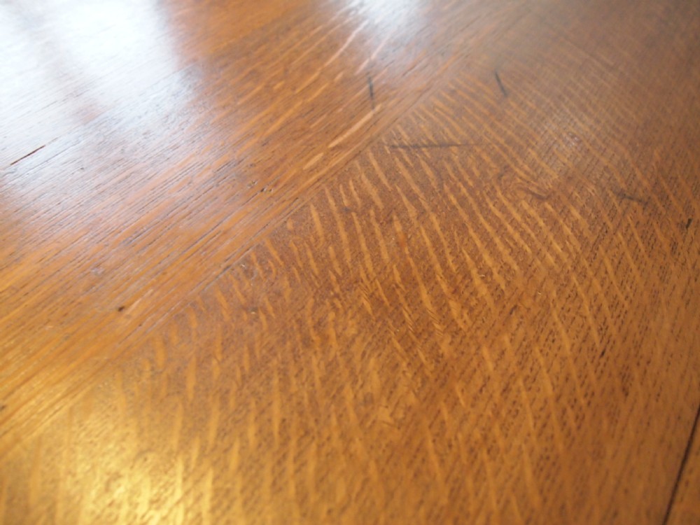 Table stunning Arts and Crafts Oak refectory dining farmhouse c1900 View VIII
