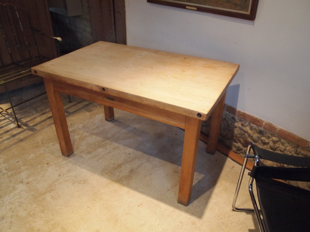 Butchers block Maple New old stock G Rushbrooke Smithfield London c1920 View VII