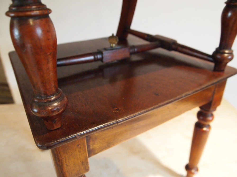 Chair rare William IV Child's Mahogany high chair c1830 View IV