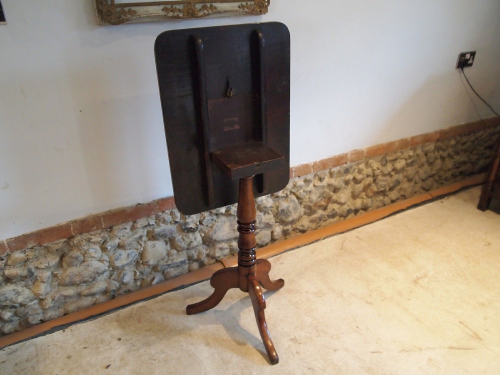 Table hall lamp side console wine George III tilt top Mahogany c1790 View VII