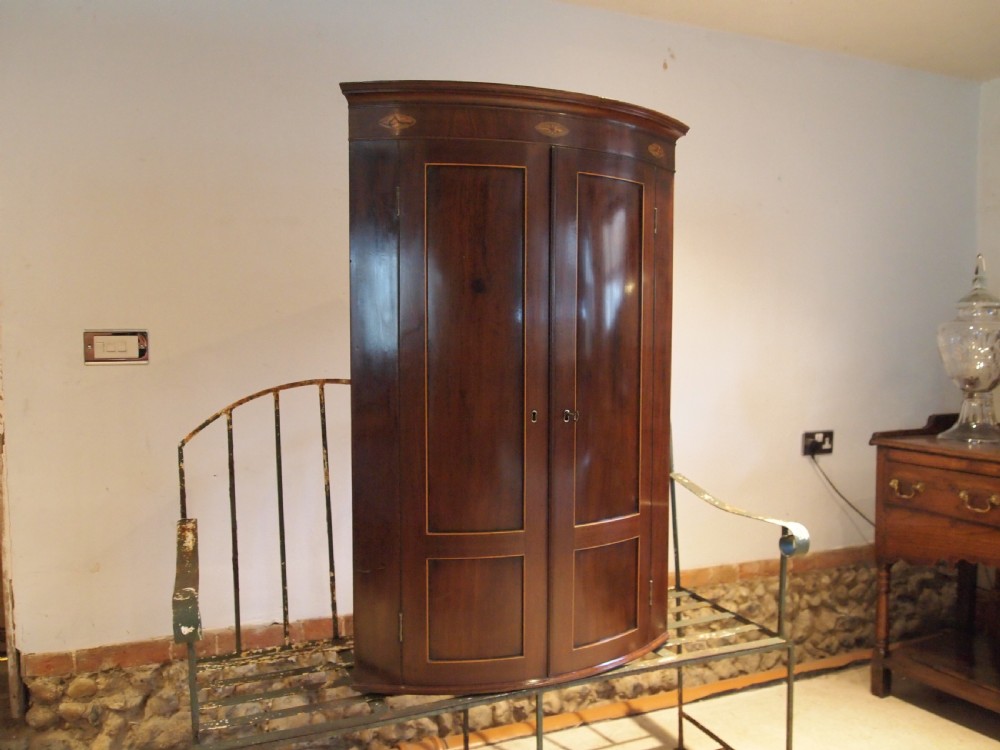 Cupboard Cabinet corner fine George III Mahogany c1780 View VIII