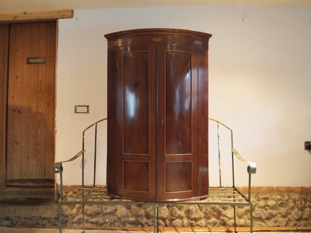 Cupboard Cabinet corner fine George III Mahogany c1780 View X