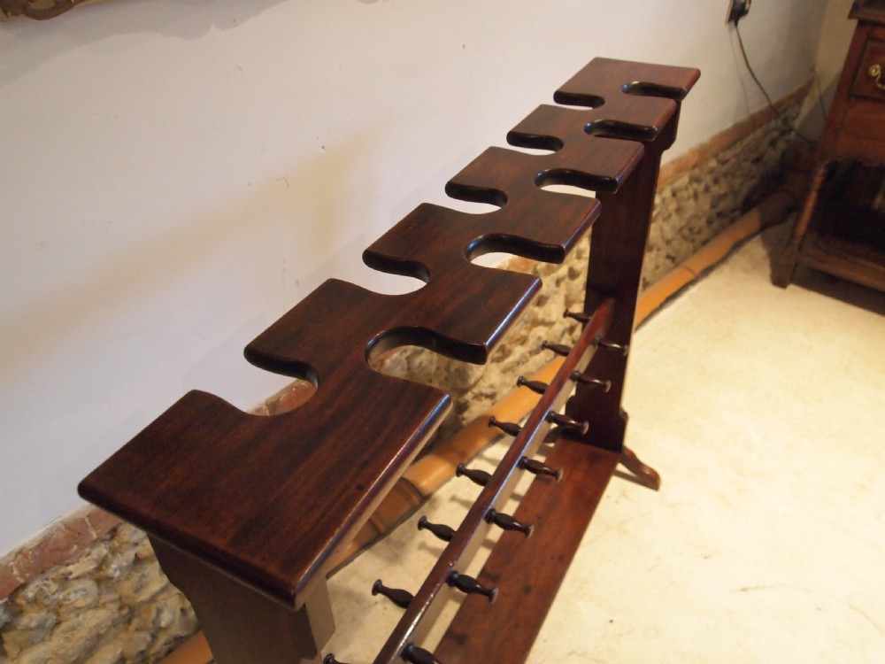 Boot rack outstanding rare George IV Mahogany c1825 View III
