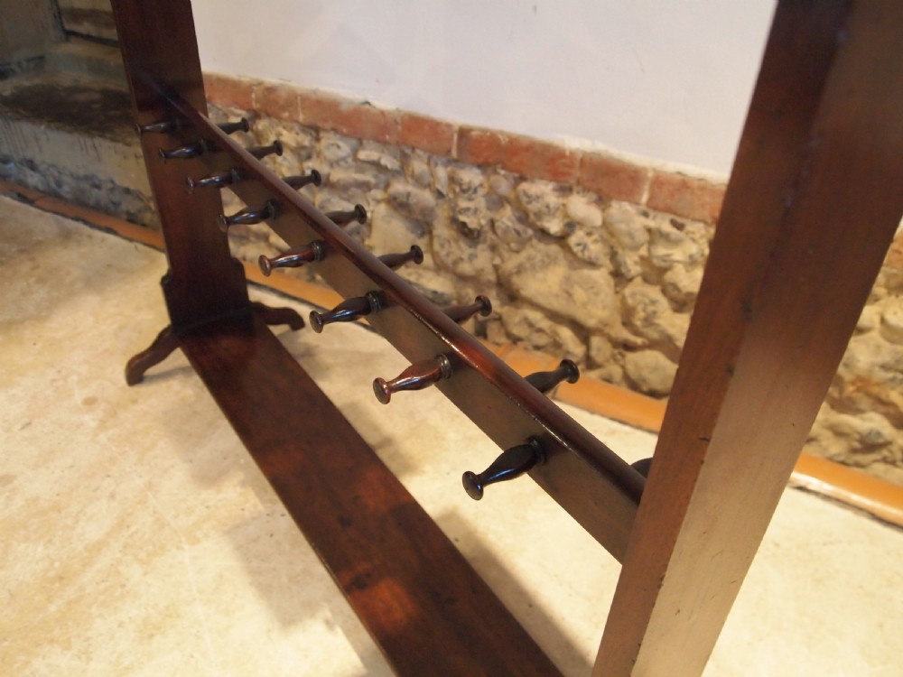 Boot rack outstanding rare George IV Mahogany c1825 View V