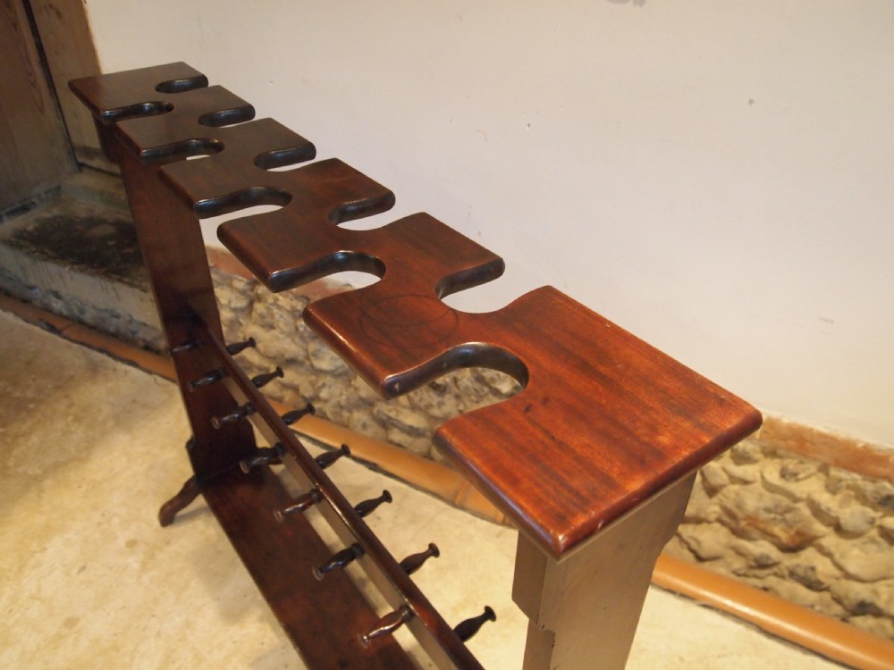 Boot rack outstanding rare George IV Mahogany c1825 View IX