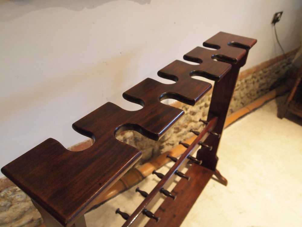 Boot rack outstanding rare George IV Mahogany c1825 View X