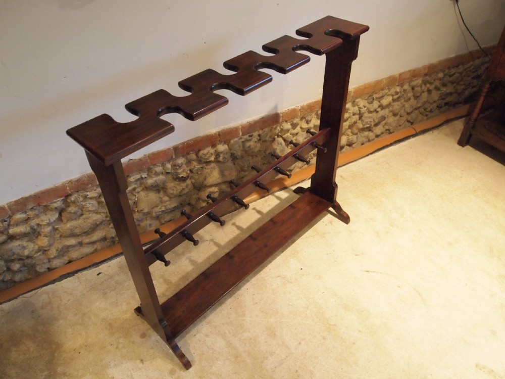 Boot rack outstanding rare George IV Mahogany c1825 View XIII