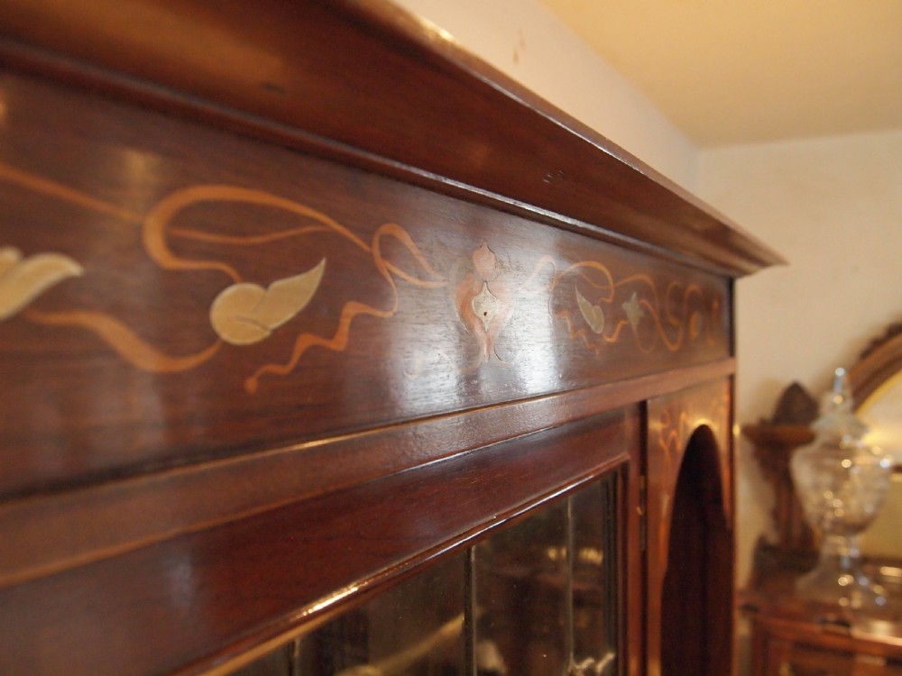 Display cabinet stunning Arts and Crafts Art Nouveau Mahogany c1890 View XVI