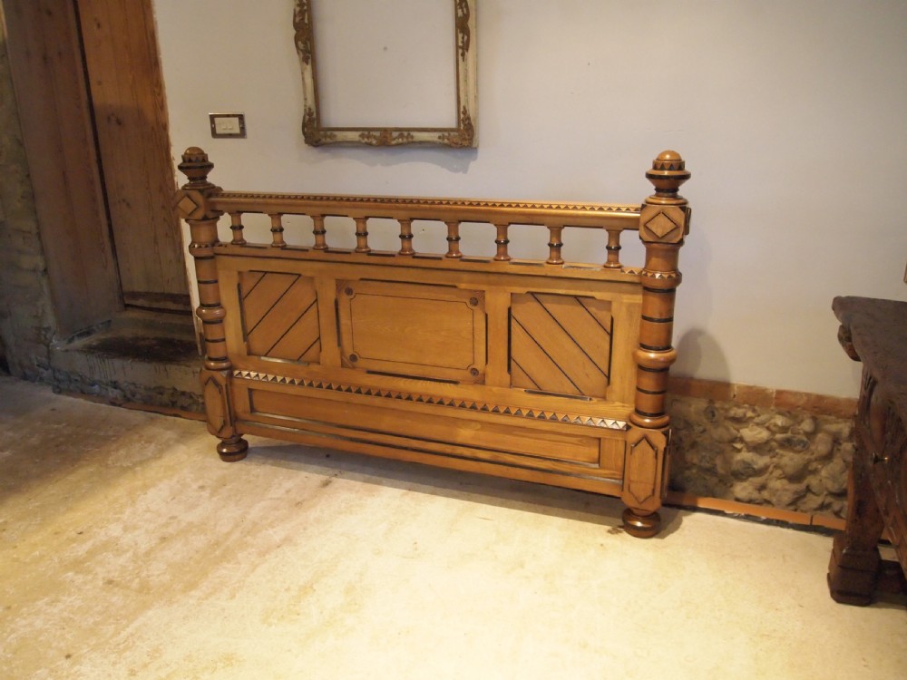Bedroom suite Arts and Crafts Stunning Ash Pugin Gothic c1870 View XIII